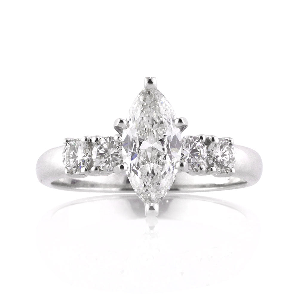 1.30ct Marquise Cut Diamond Engagement Ring
