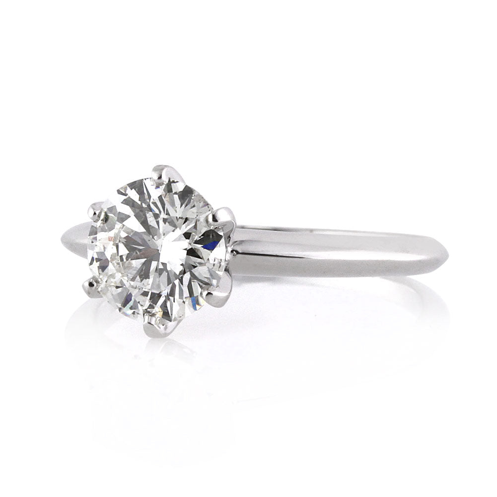 1.37ct Round Brilliant Cut Diamond Solitaire Engagement Ring