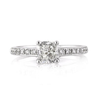 1.29ct Cushion Cut Diamond Engagement Ring