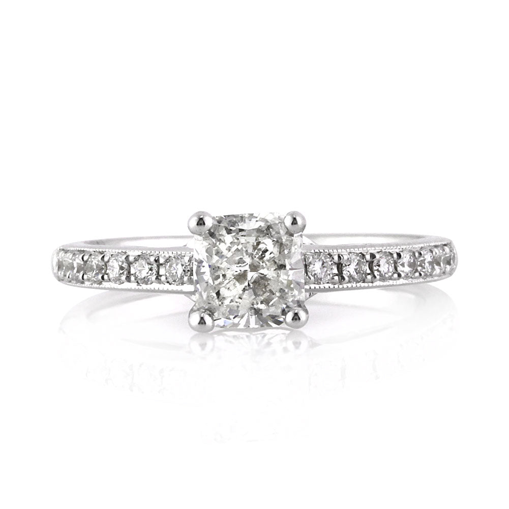 1.29ct Cushion Cut Diamond Engagement Ring