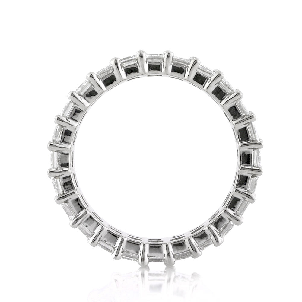 8.12ct Three-Row Asscher Cut Diamond Eternity Band