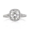 2.20ct Antique Cushion Cut Diamond Engagement Ring