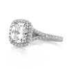 2.20ct Antique Cushion Cut Diamond Engagement Ring