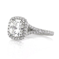 2.20ct Antique Cushion Cut Diamond Engagement Ring