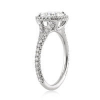 2.20ct Antique Cushion Cut Diamond Engagement Ring