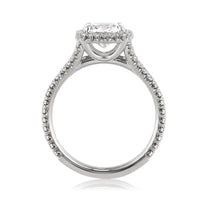 2.20ct Antique Cushion Cut Diamond Engagement Ring
