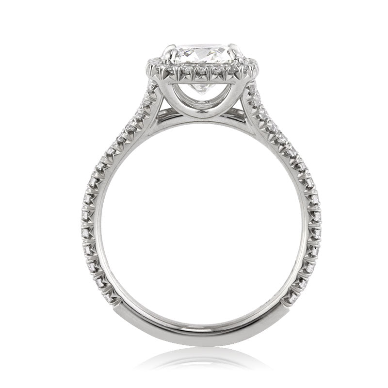 2.20ct Antique Cushion Cut Diamond Engagement Ring