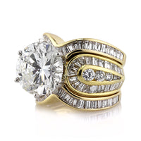 11.80ct Round Brilliant Cut Diamond Wedding Set