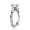 2.06ct Emerald Cut Diamond Engagement Ring and Wedding Band