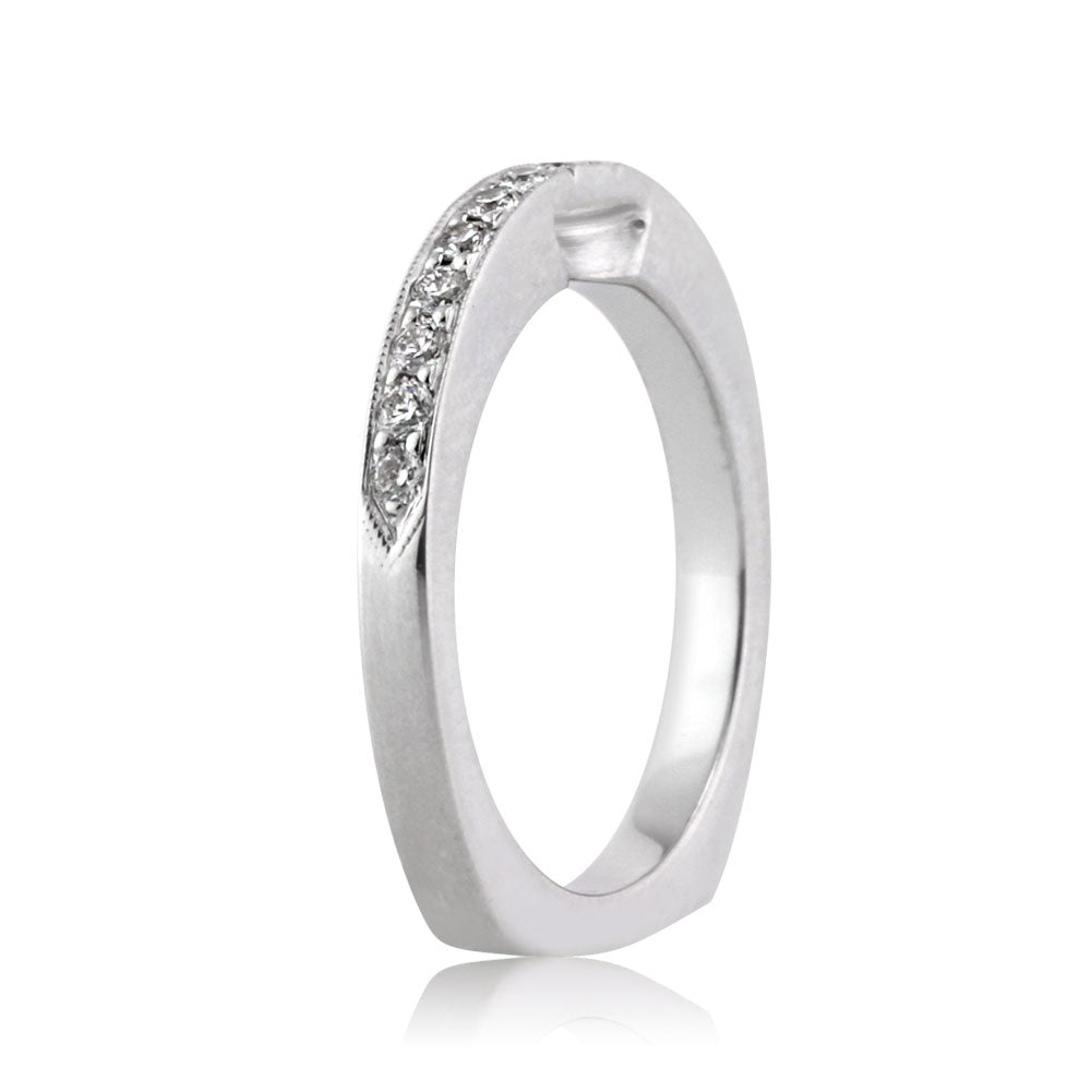 2.06ct Emerald Cut Diamond Engagement Ring and Wedding Band