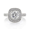 2.43ct Old Mine Cut Diamond Engagement Ring