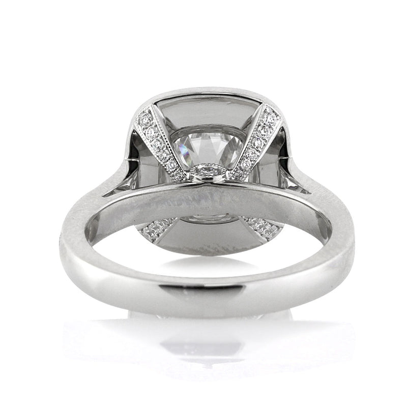 2.43ct Old Mine Cut Diamond Engagement Ring