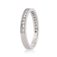 0.50ct Round Brilliant Cut Diamond Milgrain Wedding Band in Platinum