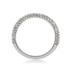 1.00ct Round Brilliant Cut Diamond Pavé Wedding Band in 18k White Gold