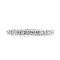 0.60ct Round Brilliant Cut Diamond Shared-Prong Wedding Band in Platinum