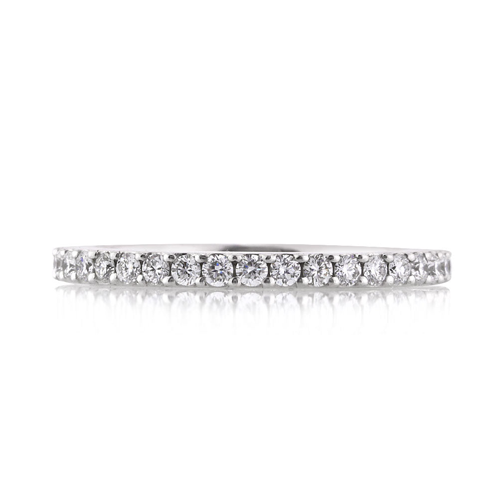 0.60ct Round Brilliant Cut Diamond Shared-Prong Wedding Band in Platinum