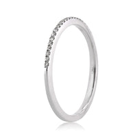 0.30ct Round Brilliant Cut Diamond Micropave Wedding Band in 18k White Gold