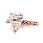 3.52ct Pear Shaped Diamond Engagement Ring