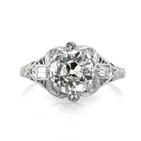 2.70ct Antique European Round Cut Diamond Engagement Ring