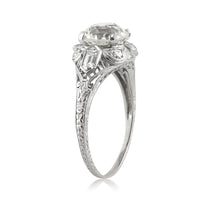 2.70ct Antique European Round Cut Diamond Engagement Ring