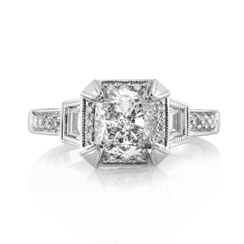 2.51ct Cushion Cut Diamond Engagement Ring