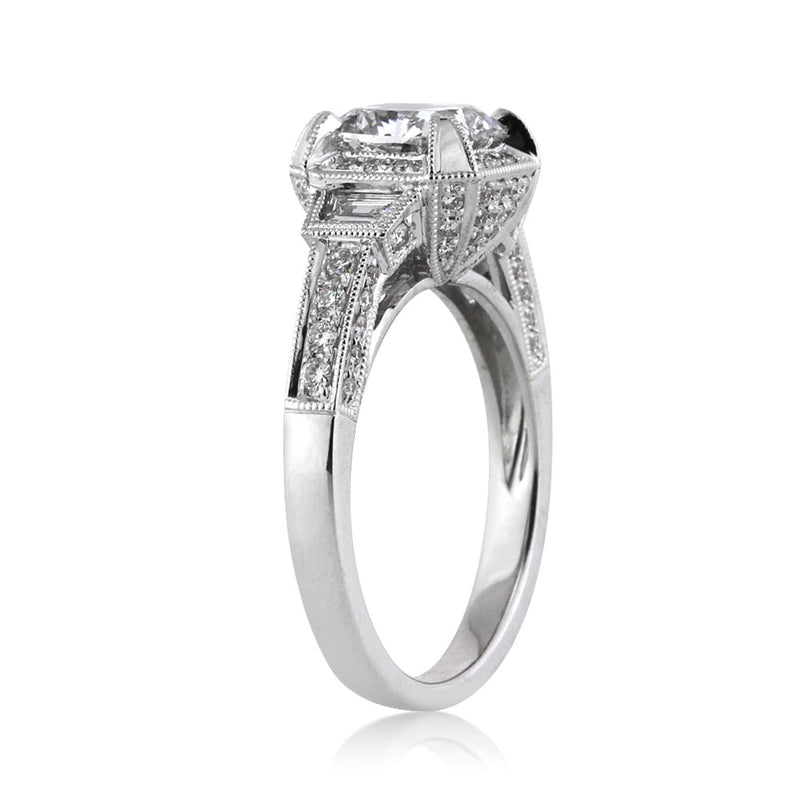 2.51ct Cushion Cut Diamond Engagement Ring