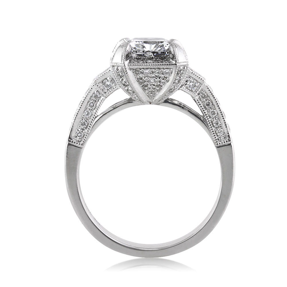 2.51ct Cushion Cut Diamond Engagement Ring