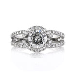 1.83ct Round Brilliant Cut Diamond Engagement Ring