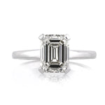 2.60ct Emerald Cut Diamond Engagement Solitaire Engagement Ring
