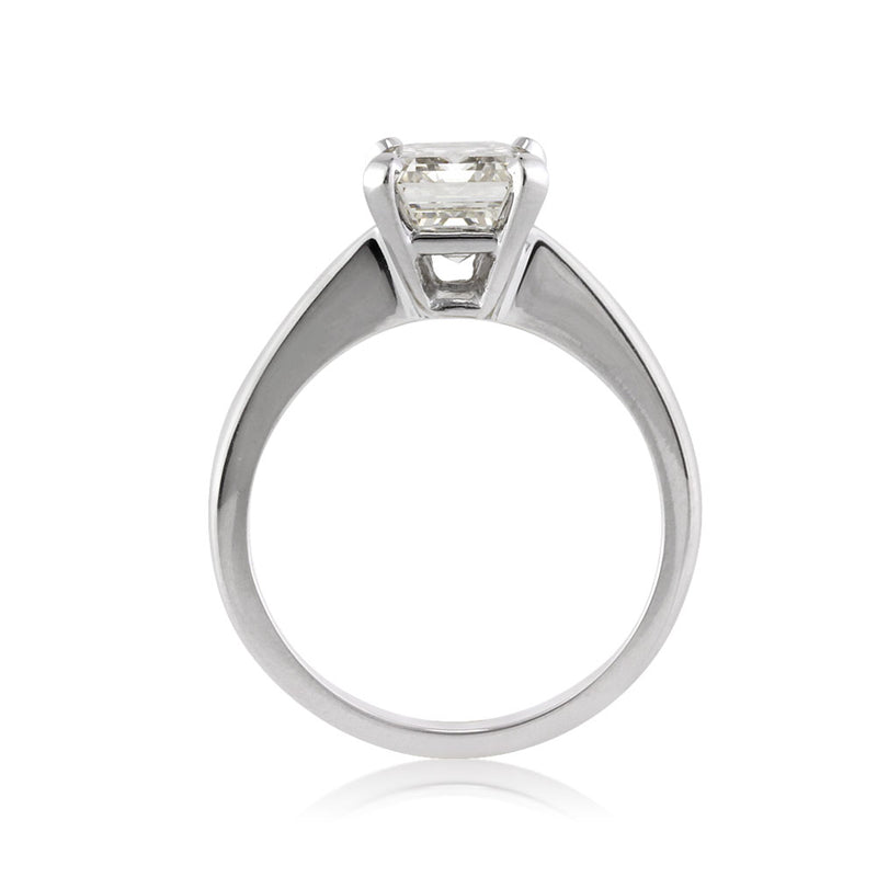 2.60ct Emerald Cut Diamond Engagement Solitaire Engagement Ring