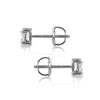 0.72ct Asscher Cut Diamond Stud Earrings