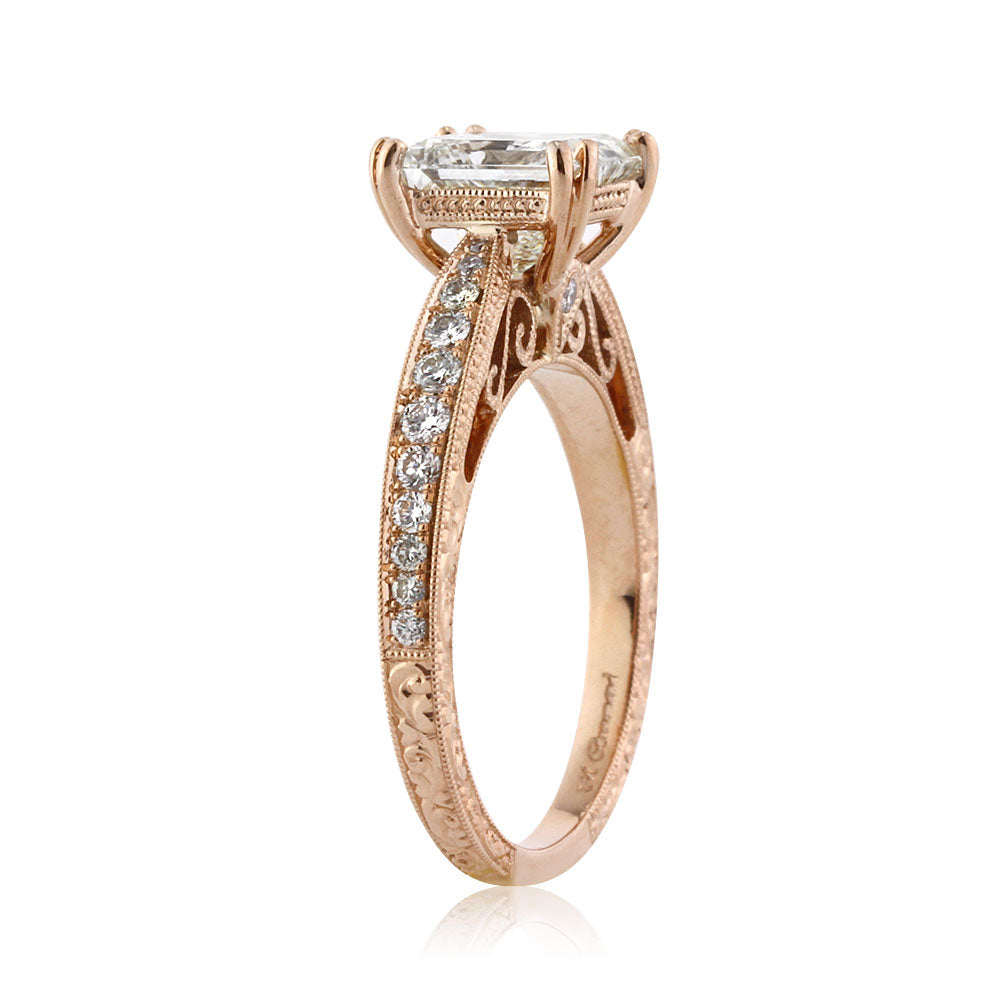 2.44ct Princess Cut Diamond Engagement Ring