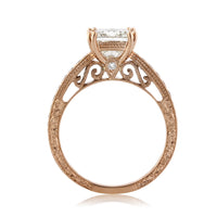 2.44ct Princess Cut Diamond Engagement Ring