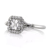 1.16ct Asscher Cut Diamond Engagement Ring