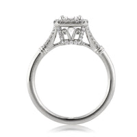 1.16ct Asscher Cut Diamond Engagement Ring
