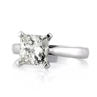 2.51ct Princess Cut Diamond Solitaire Engagement Ring
