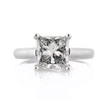 2.63ct Princess Cut Diamond Solitaire Engagement Ring