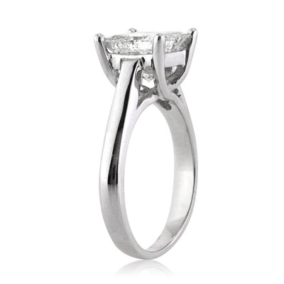2.63ct Princess Cut Diamond Solitaire Engagement Ring