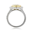 4.50ct Fancy Yellow Heart Shaped Diamond Engagement Ring