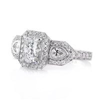 2.95ct Radiant Cut Diamond Engagement Ring