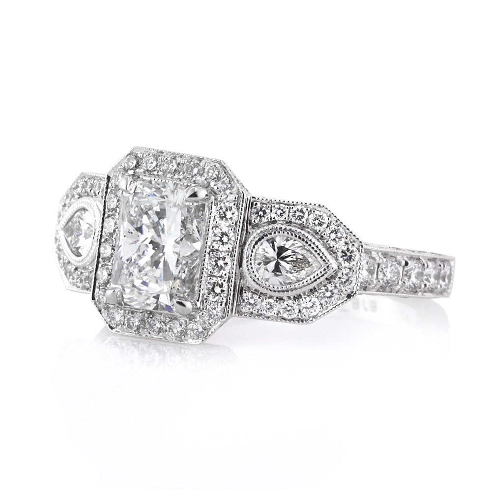 2.95ct Radiant Cut Diamond Engagement Ring