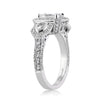 2.95ct Radiant Cut Diamond Engagement Ring