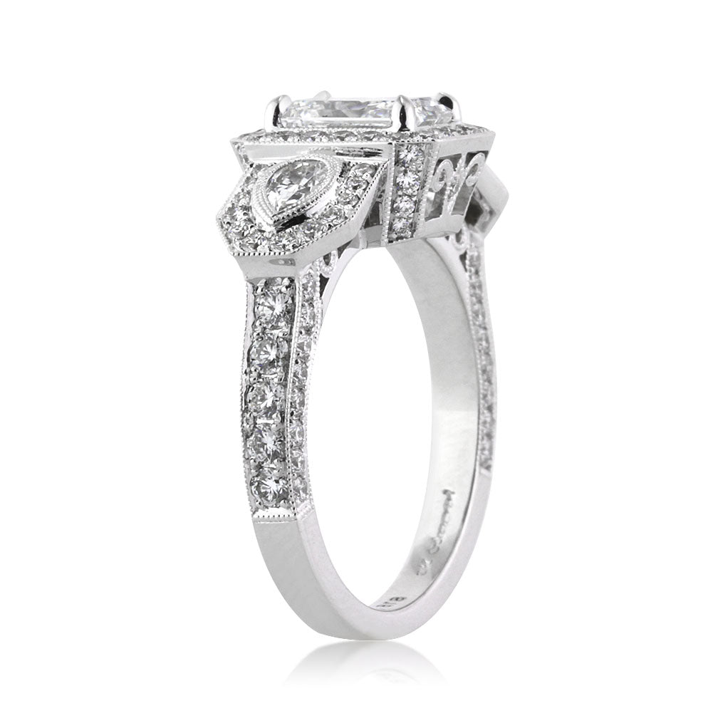 2.95ct Radiant Cut Diamond Engagement Ring