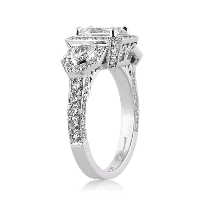 2.95ct Radiant Cut Diamond Engagement Ring