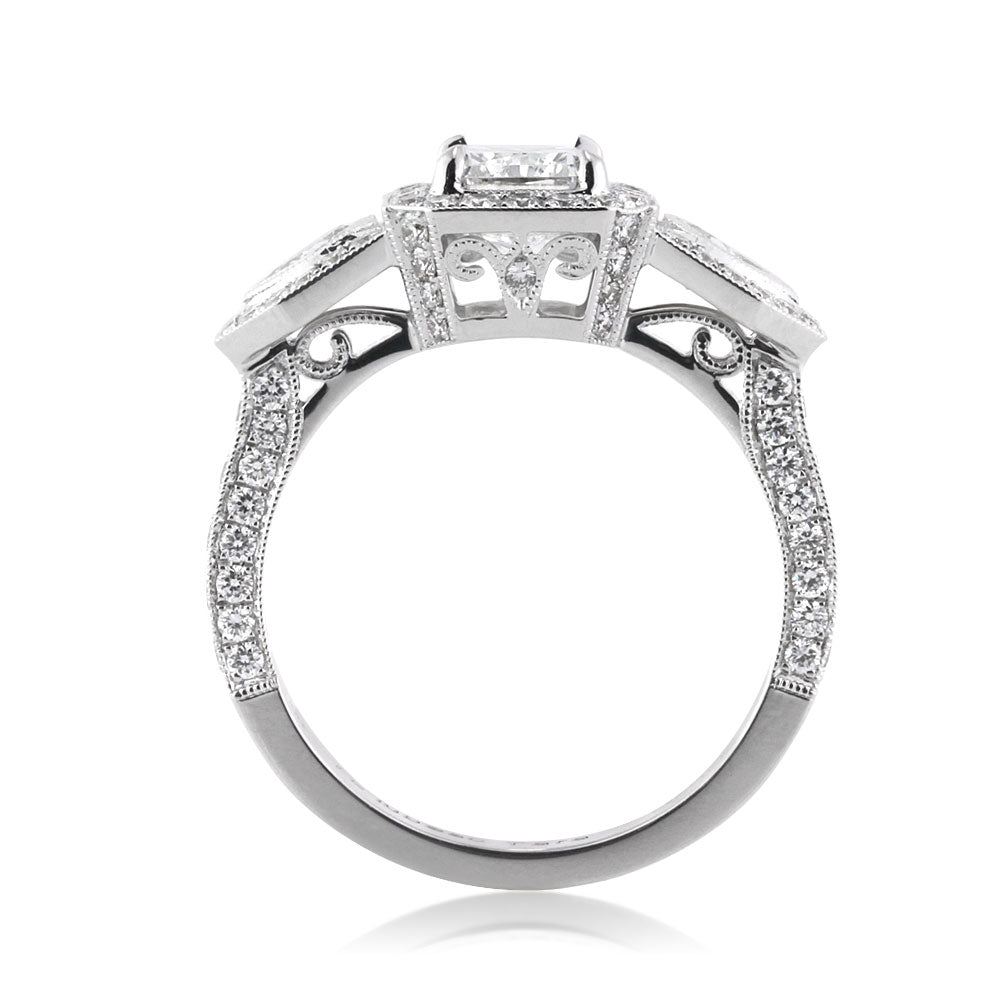 2.95ct Radiant Cut Diamond Engagement Ring