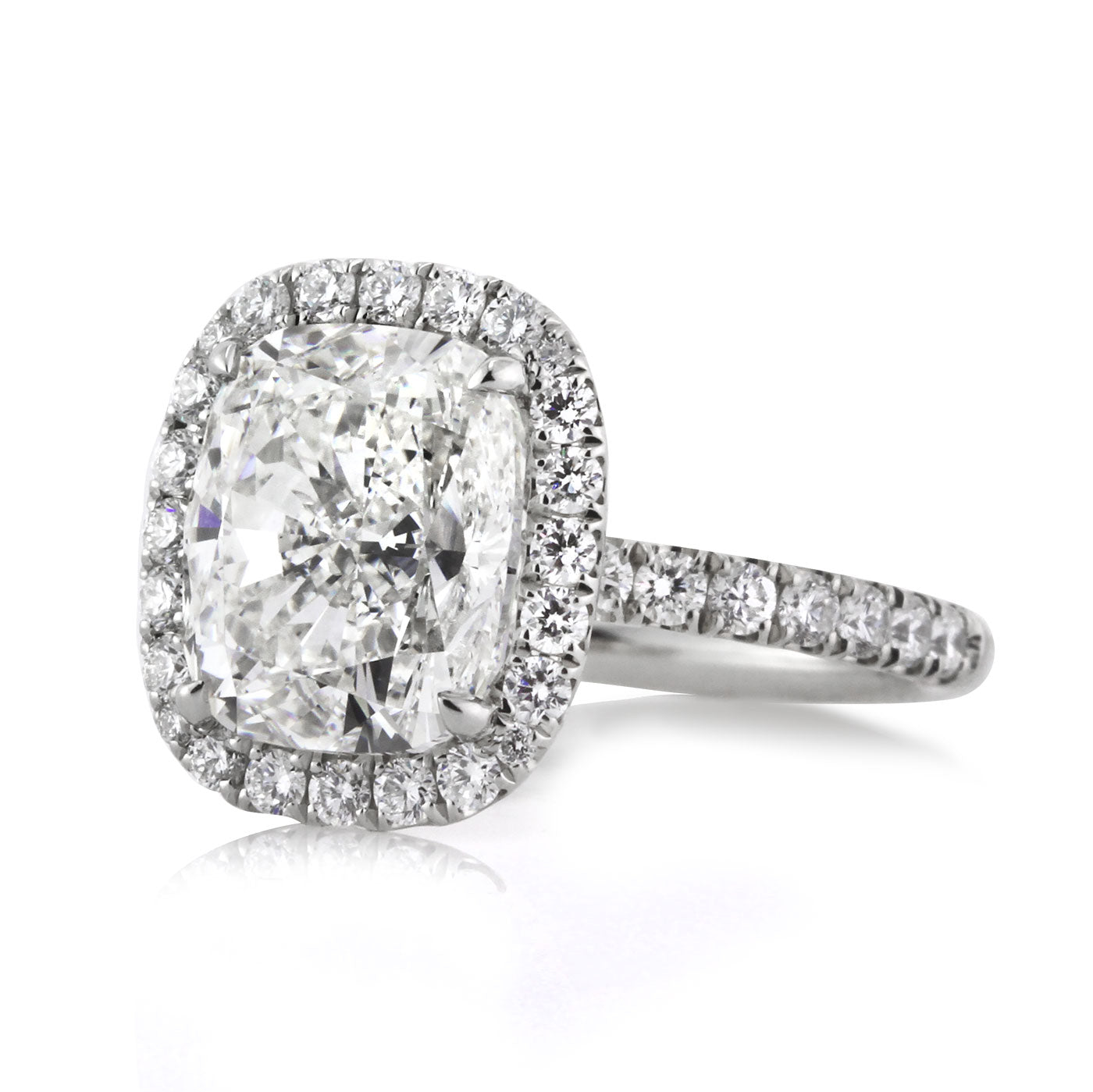 5.36ct Cushion Cut Diamond Engagement Ring
