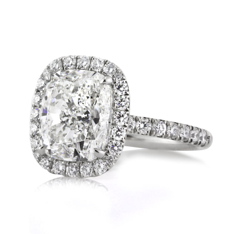 5.36ct Cushion Cut Diamond Engagement Ring