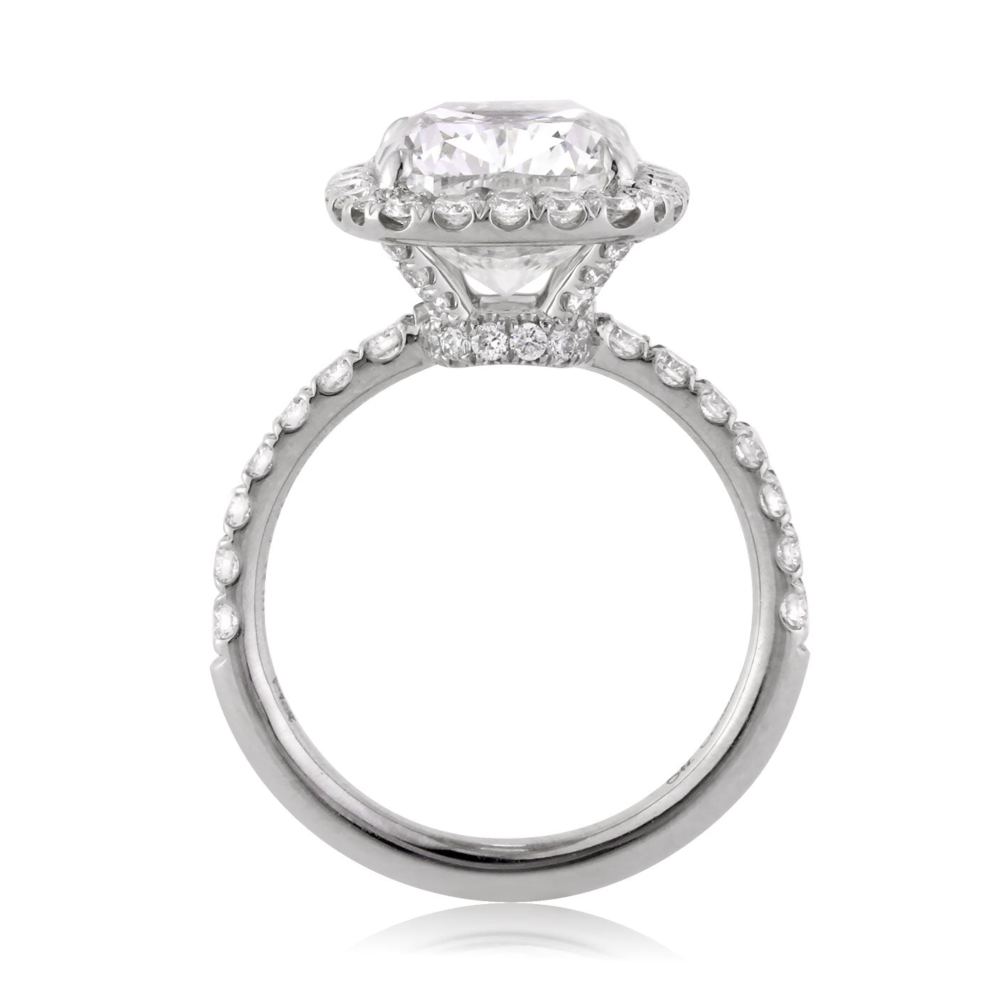 5.36ct Cushion Cut Diamond Engagement Ring
