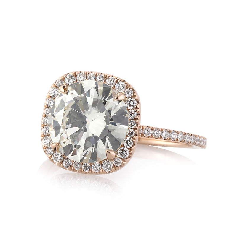 3.61ct Round Brilliant Cut Diamond Engagement Ring