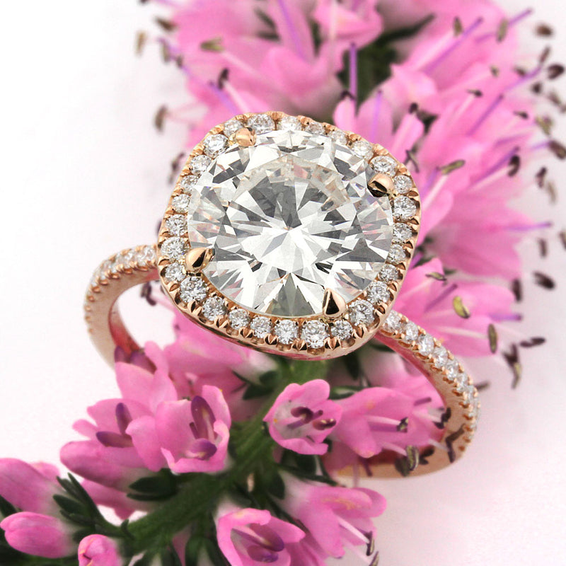 3.61ct Round Brilliant Cut Diamond Engagement Ring